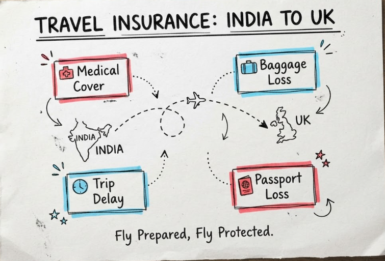 travel insurance from India to UK